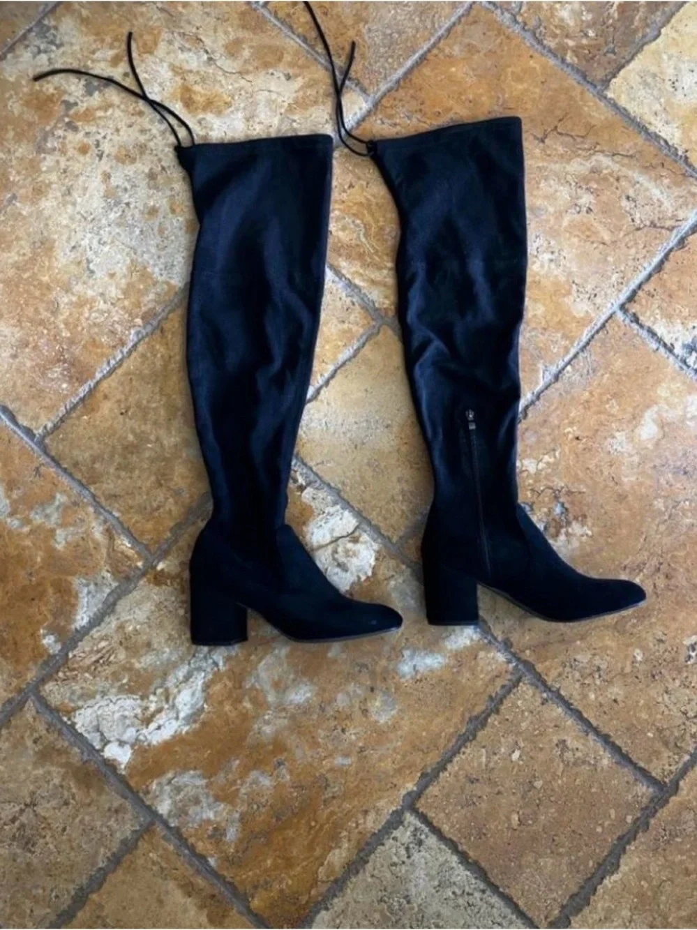 Catherine Malandrino Thigh High faux suede boots Size 8